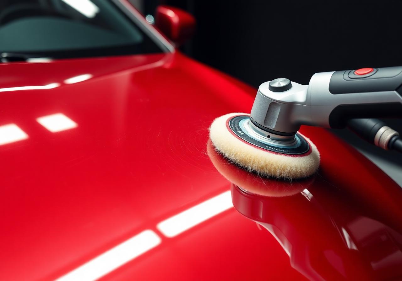 Paint correction in progress